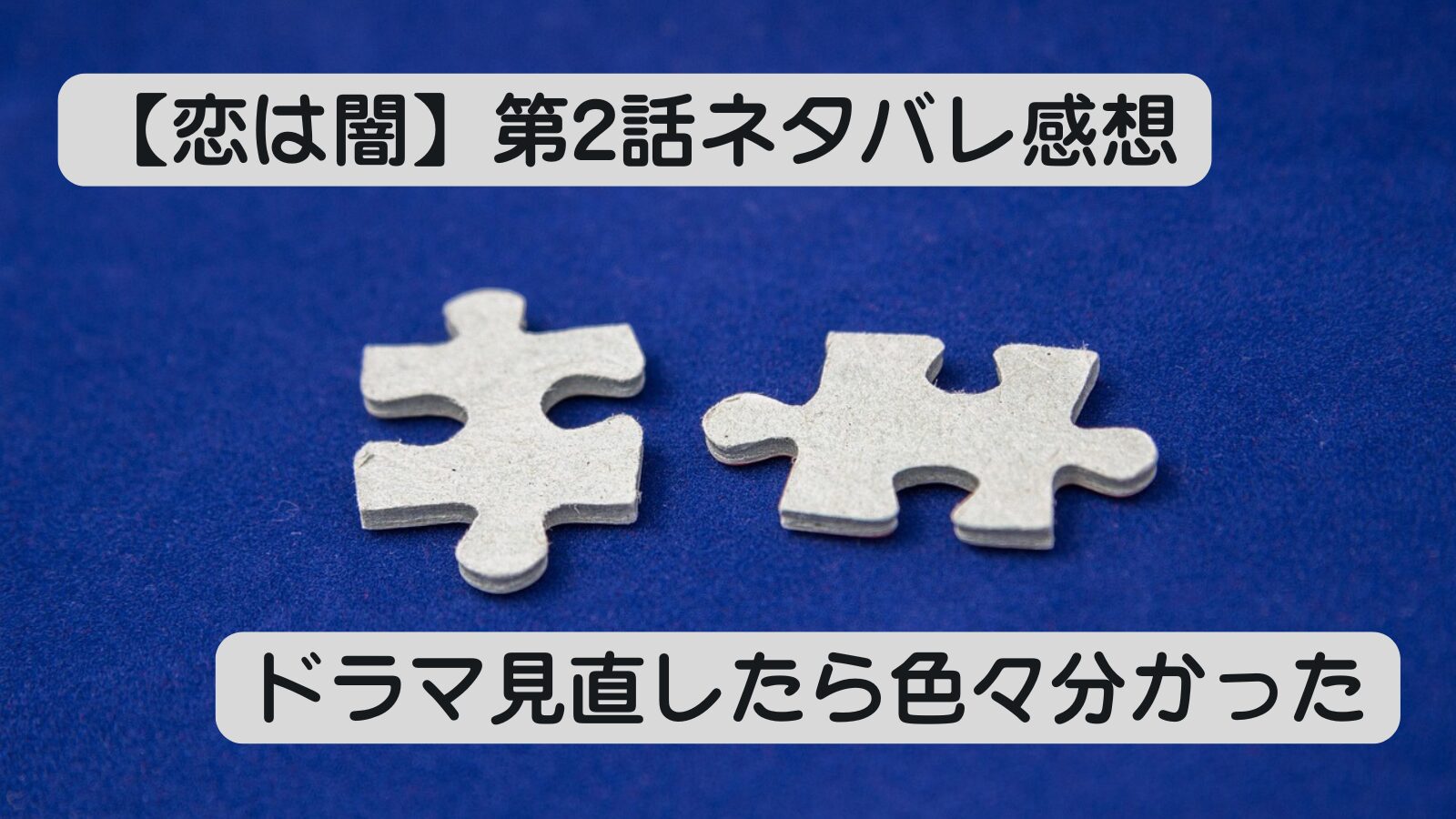 恋は闇　ネタバレ　感想　考察